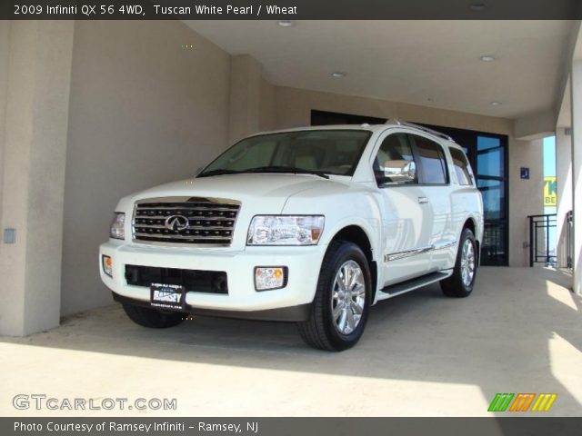 2009 Infiniti QX 56 4WD in Tuscan White Pearl