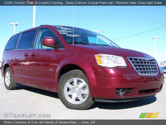 2008 Chrysler Town & Country Touring in Deep Crimson Crystal Pearlcoat