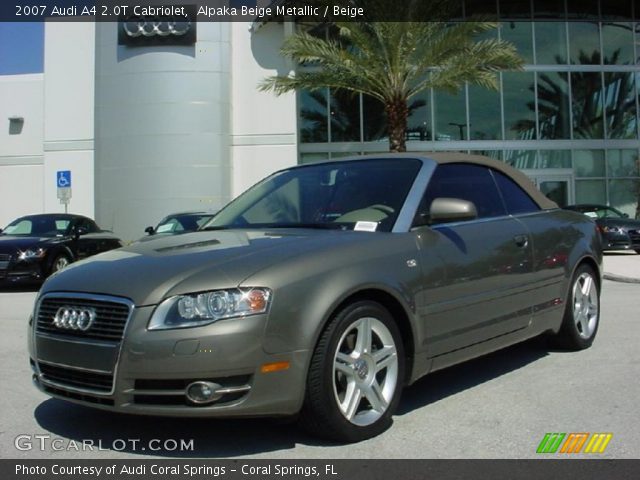 2007 Audi A4 2.0T Cabriolet in Alpaka Beige Metallic