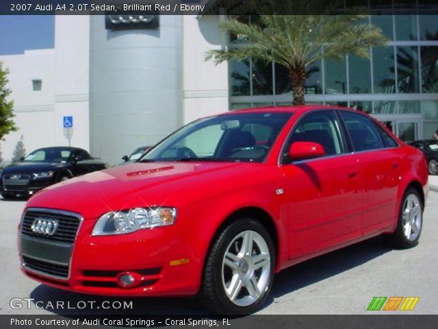 2007 Audi A4 2.0T Sedan in Brilliant Red
