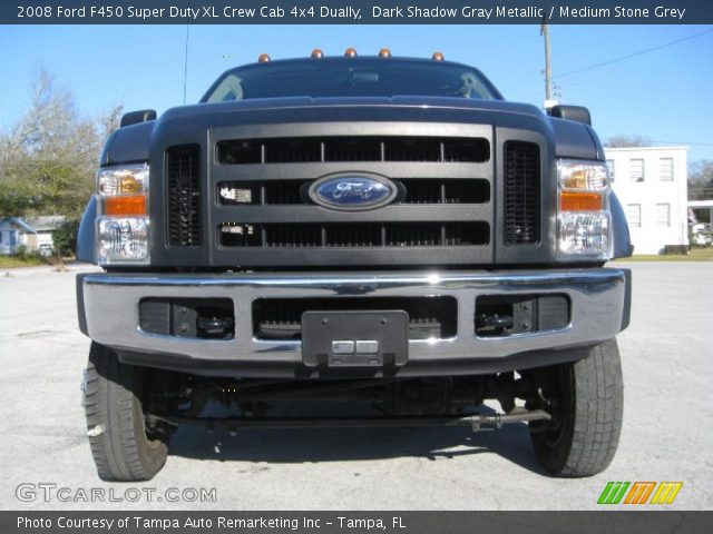 2008 Ford F450 Super Duty XL Crew Cab 4x4 Dually in Dark Shadow Gray Metallic