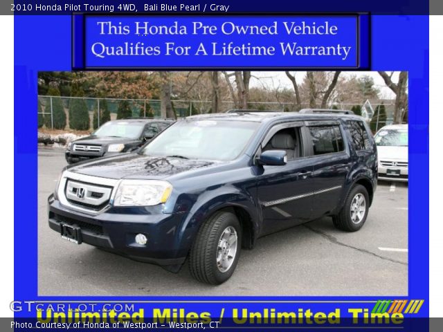 2010 Honda Pilot Touring 4WD in Bali Blue Pearl