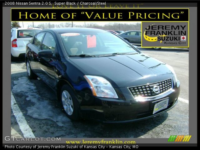 2008 Nissan Sentra 2.0 S in Super Black
