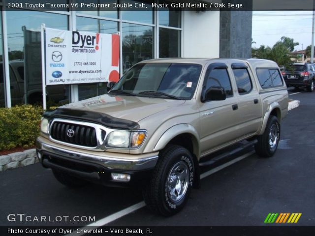 2001 Toyota Tacoma V6 PreRunner Double Cab in Mystic Gold Metallic