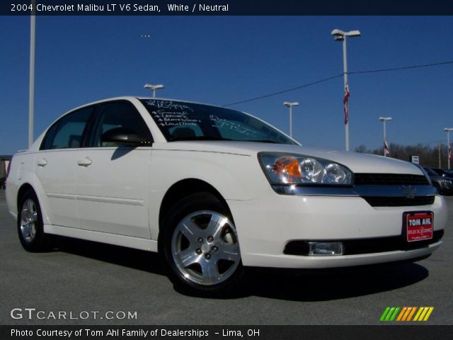 2004 Chevrolet Malibu LT V6 Sedan in White