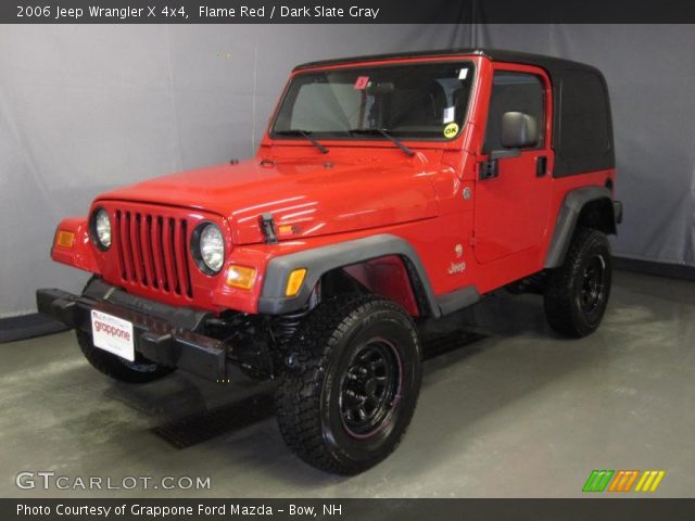2006 Jeep Wrangler X 4x4 in Flame Red