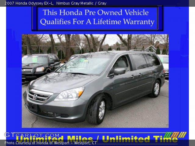 2007 Honda Odyssey EX-L in Nimbus Gray Metallic