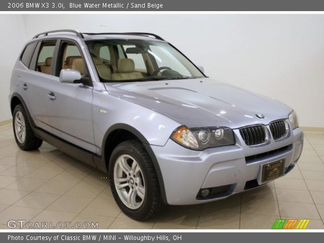 2006 BMW X3 3.0i in Blue Water Metallic