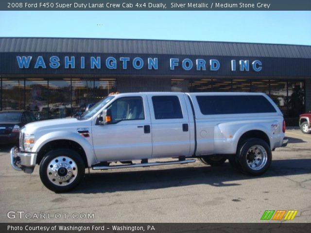 2008 Ford F450 Super Duty Lariat Crew Cab 4x4 Dually in Silver Metallic