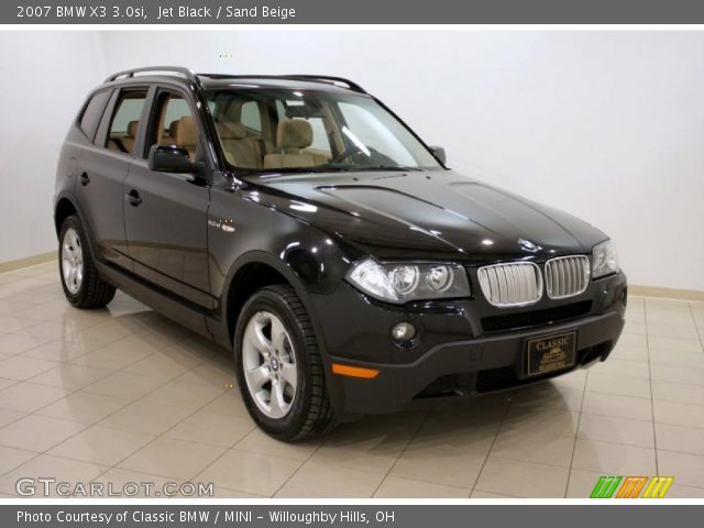 2007 BMW X3 3.0si in Jet Black