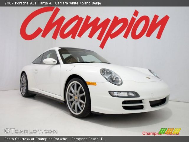 2007 Porsche 911 Targa 4 in Carrara White