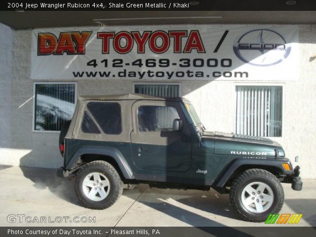 2004 Jeep Wrangler Rubicon 4x4 in Shale Green Metallic