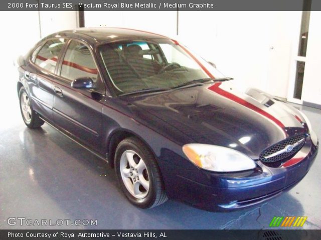 2000 Ford Taurus SES in Medium Royal Blue Metallic