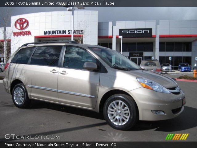 2009 Toyota Sienna Limited AWD in Desert Sand Mica