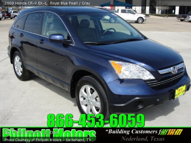 2009 Honda CR-V EX-L in Royal Blue Pearl