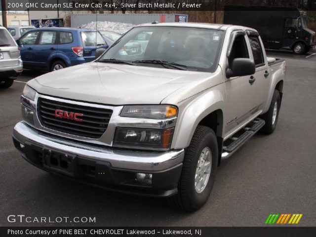 2004 GMC Canyon SLE Crew Cab 4x4 in Silver Birch Metallic