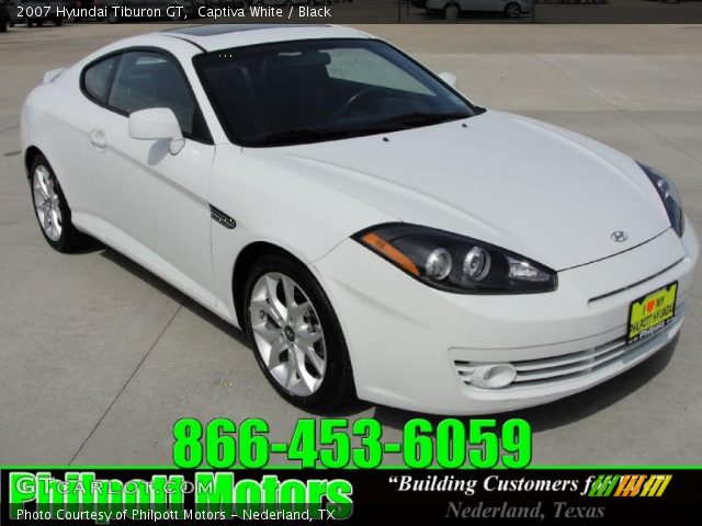 2007 Hyundai Tiburon GT in Captiva White