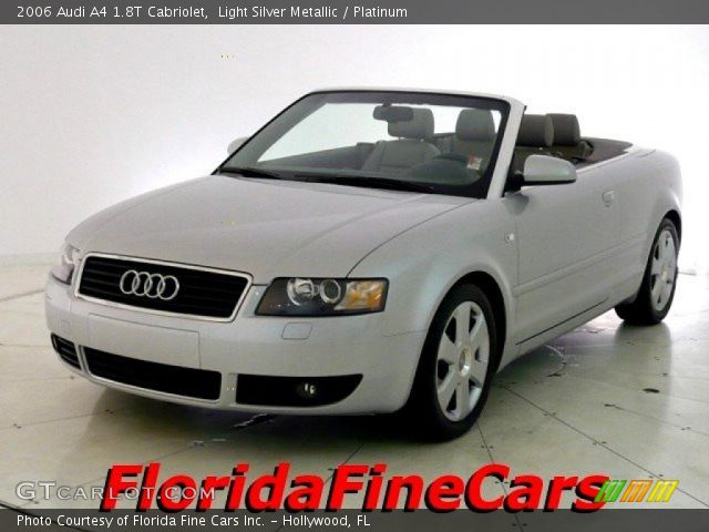 2006 Audi A4 1.8T Cabriolet in Light Silver Metallic