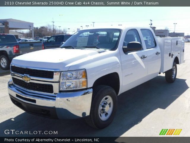 2010 Chevrolet Silverado 2500HD Crew Cab 4x4 Chassis in Summit White