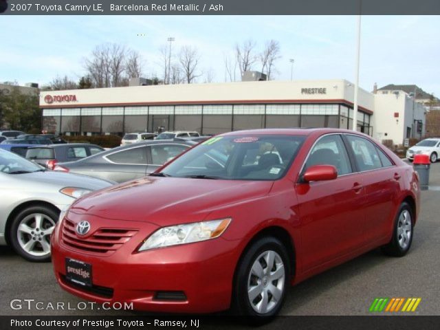 2007 Toyota Camry LE in Barcelona Red Metallic