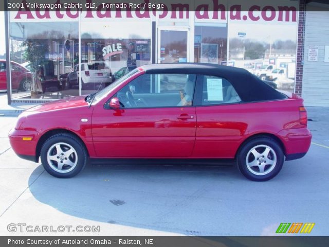 2001 Volkswagen Cabrio GLS in Tornado Red