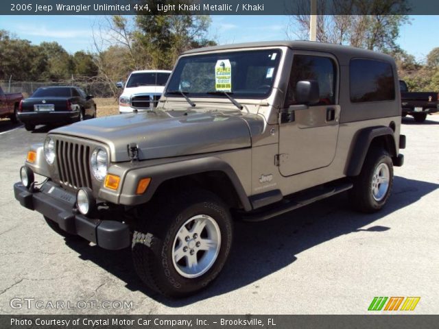 2006 Jeep Wrangler Unlimited 4x4 in Light Khaki Metallic