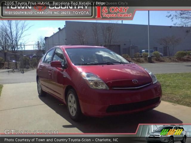2006 Toyota Prius Hybrid in Barcelona Red Metallic
