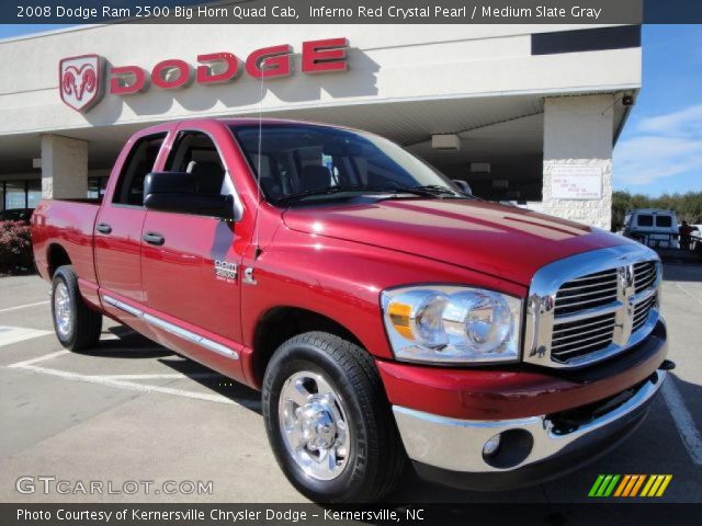 2008 Dodge Ram 2500 Big Horn Quad Cab in Inferno Red Crystal Pearl