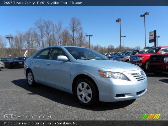 2007 Toyota Camry LE V6 in Sky Blue Pearl
