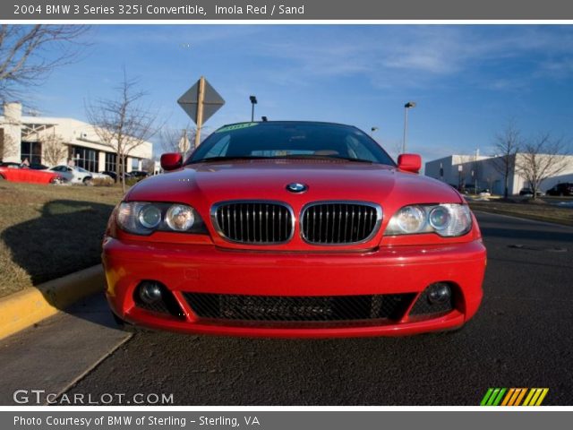 Imola red bmw 3 series convertible