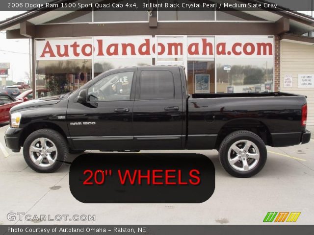 2006 Dodge Ram 1500 Sport Quad Cab 4x4 in Brilliant Black Crystal Pearl