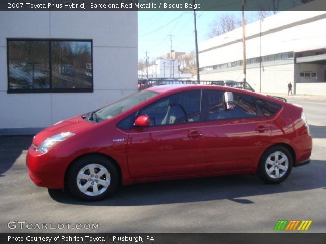 2007 Toyota Prius Hybrid in Barcelona Red Metallic