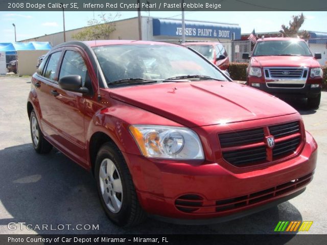 2008 Dodge Caliber SE in Inferno Red Crystal Pearl