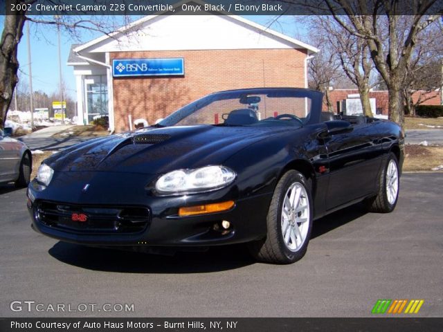 2002 Chevrolet Camaro Z28 Convertible in Onyx Black