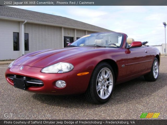 2002 Jaguar XK XK8 Convertible in Phoenix Red