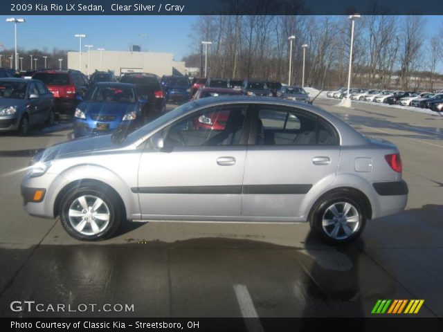 2009 Kia Rio LX Sedan in Clear Silver