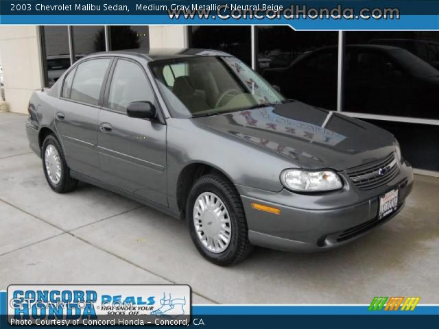 2003 Chevrolet Malibu Sedan in Medium Gray Metallic