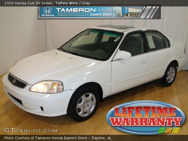 2000 Honda Civic EX Sedan in Taffeta White