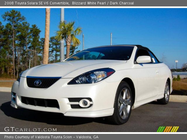 2008 Toyota Solara SE V6 Convertible in Blizzard White Pearl