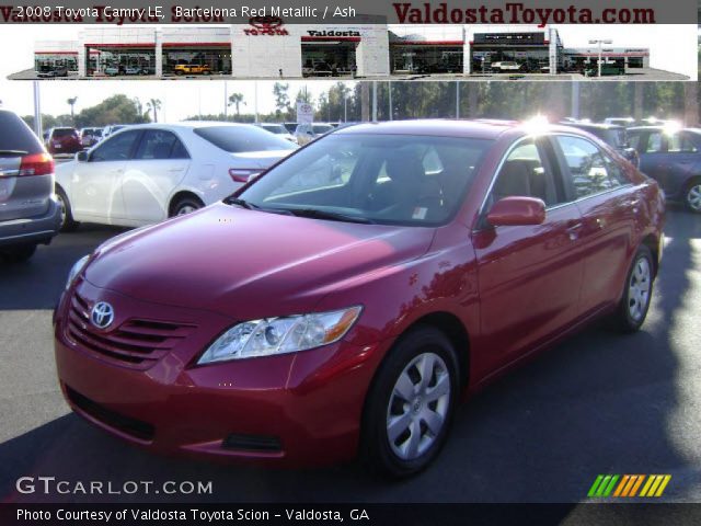 2008 Toyota Camry LE in Barcelona Red Metallic