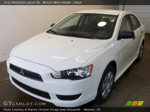 2010 Mitsubishi Lancer DE in Wicked White Metallic