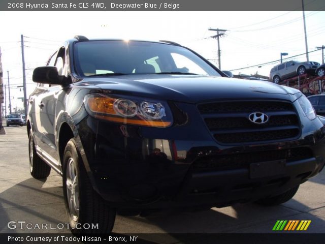 2008 Hyundai Santa Fe GLS 4WD in Deepwater Blue