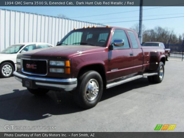 1994 GMC Sierra 3500 SL Extended Cab in Dark Hunt Club Red Metallic