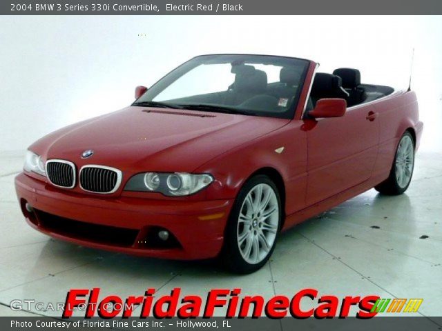 2004 BMW 3 Series 330i Convertible in Electric Red