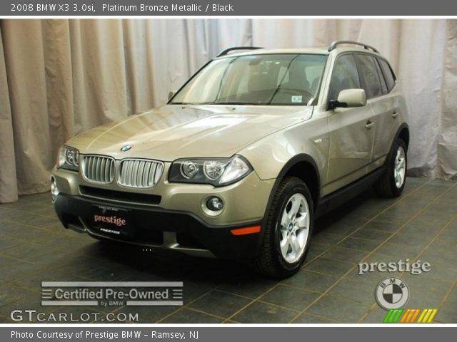 2008 BMW X3 3.0si in Platinum Bronze Metallic