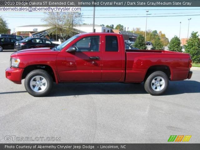 2010 Dodge Dakota ST Extended Cab in Inferno Red Crystal Pearl