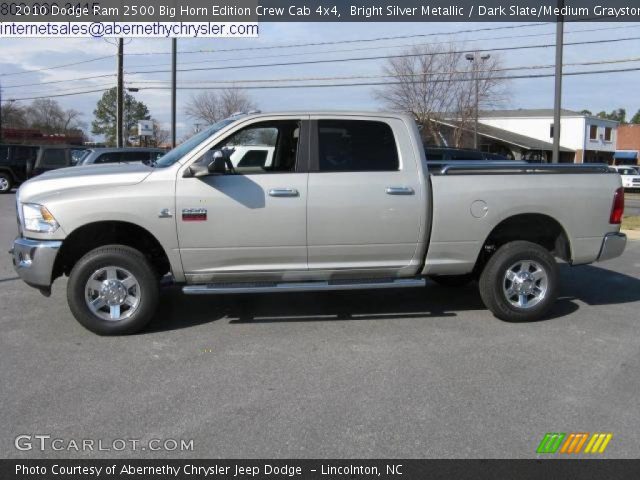 2010 Dodge Ram 2500 Big Horn Edition Crew Cab 4x4 in Bright Silver Metallic