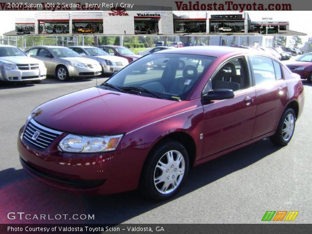 2007 Saturn ION 2 Sedan in Berry Red