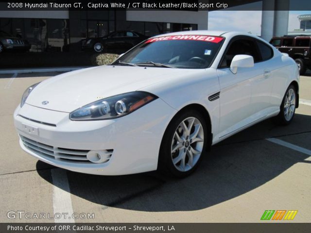 2008 Hyundai Tiburon GT in Captiva White