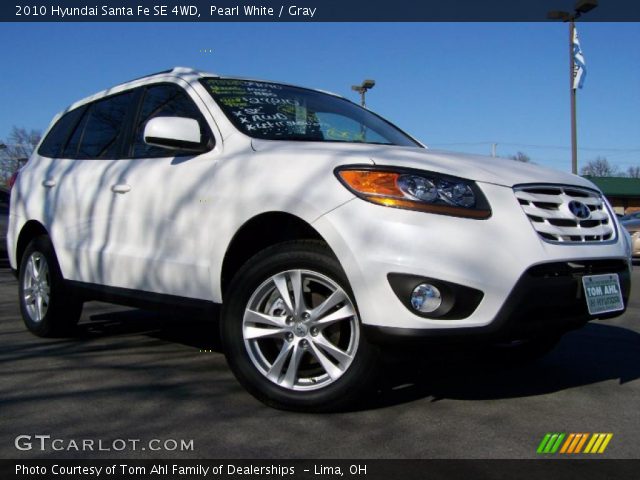 2010 Hyundai Santa Fe SE 4WD in Pearl White